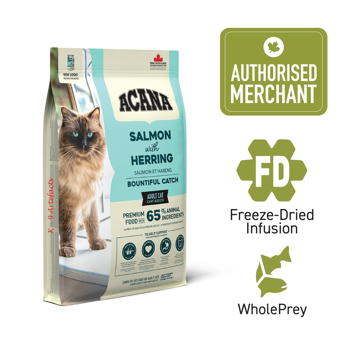 TriplePLAY ACANA Bountiful Catch Cat Food 4.5kg