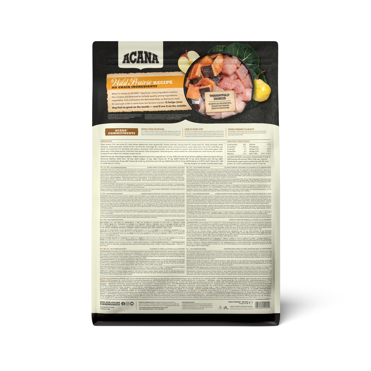TriplePLAY ACANA Wild Prairie Dog Food 2.0kg
