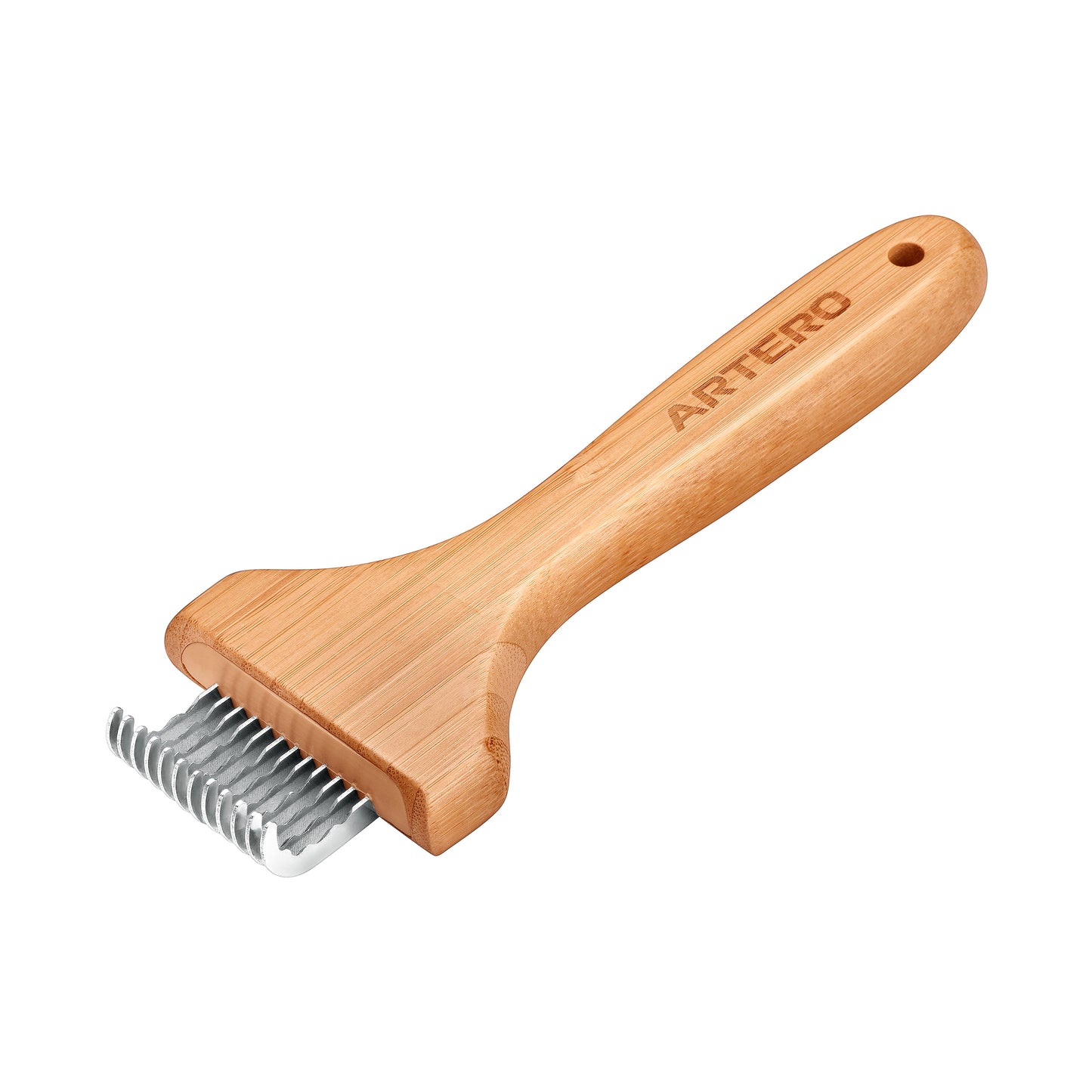 Rake, 12 Wavy Pins Bamboo Handle