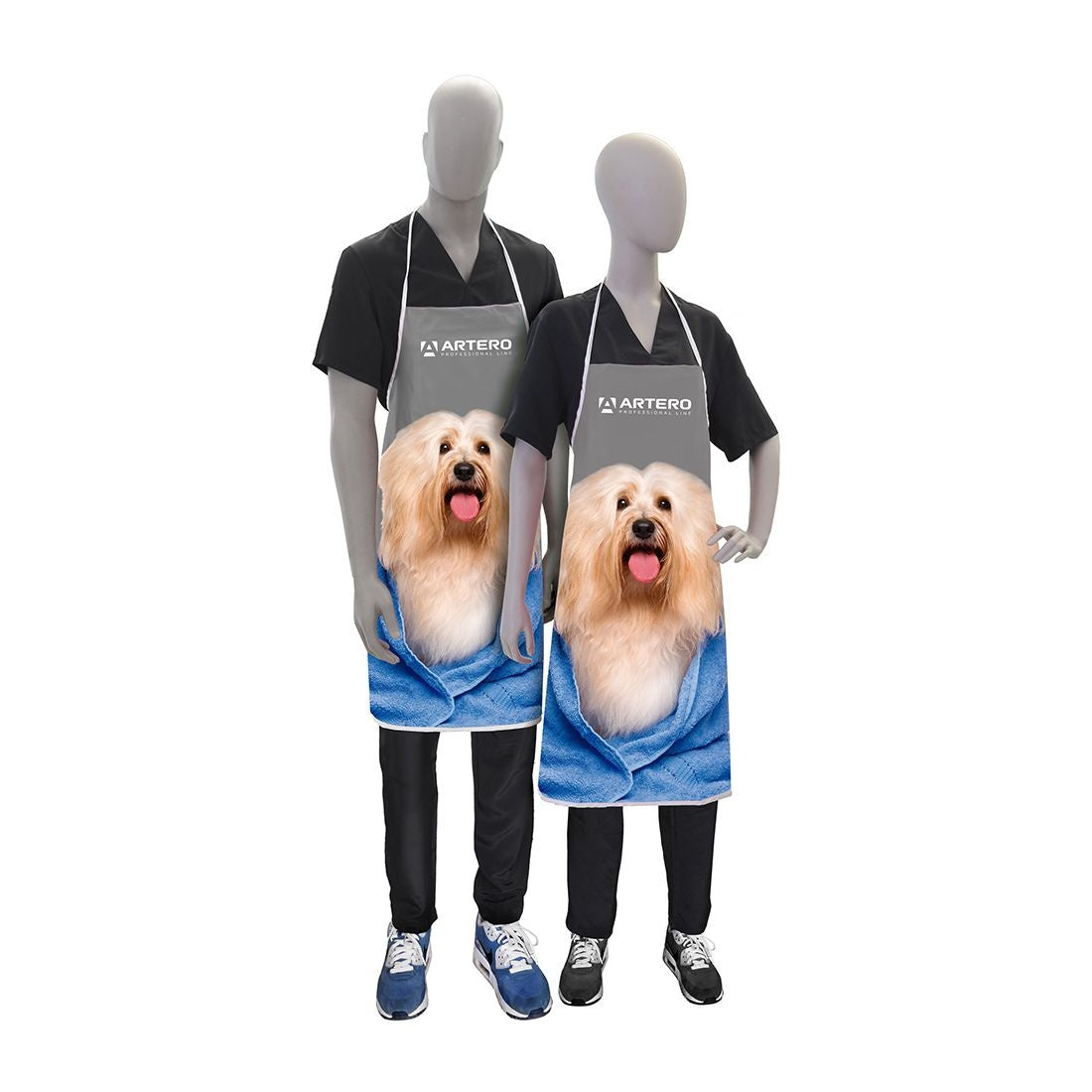 Apron, Grey Maltese