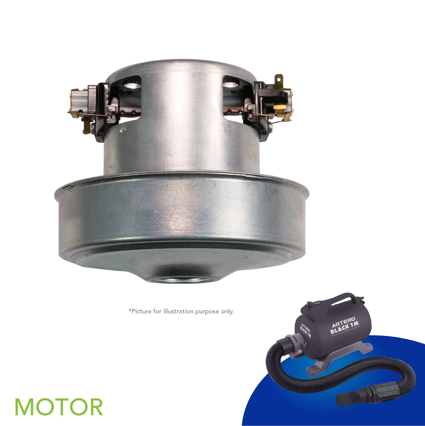 Motor, Blower Black 1M