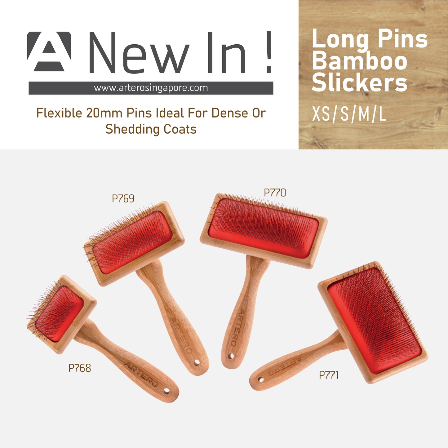 Long Pin Bamboo Slicker NATURE COLLECTION