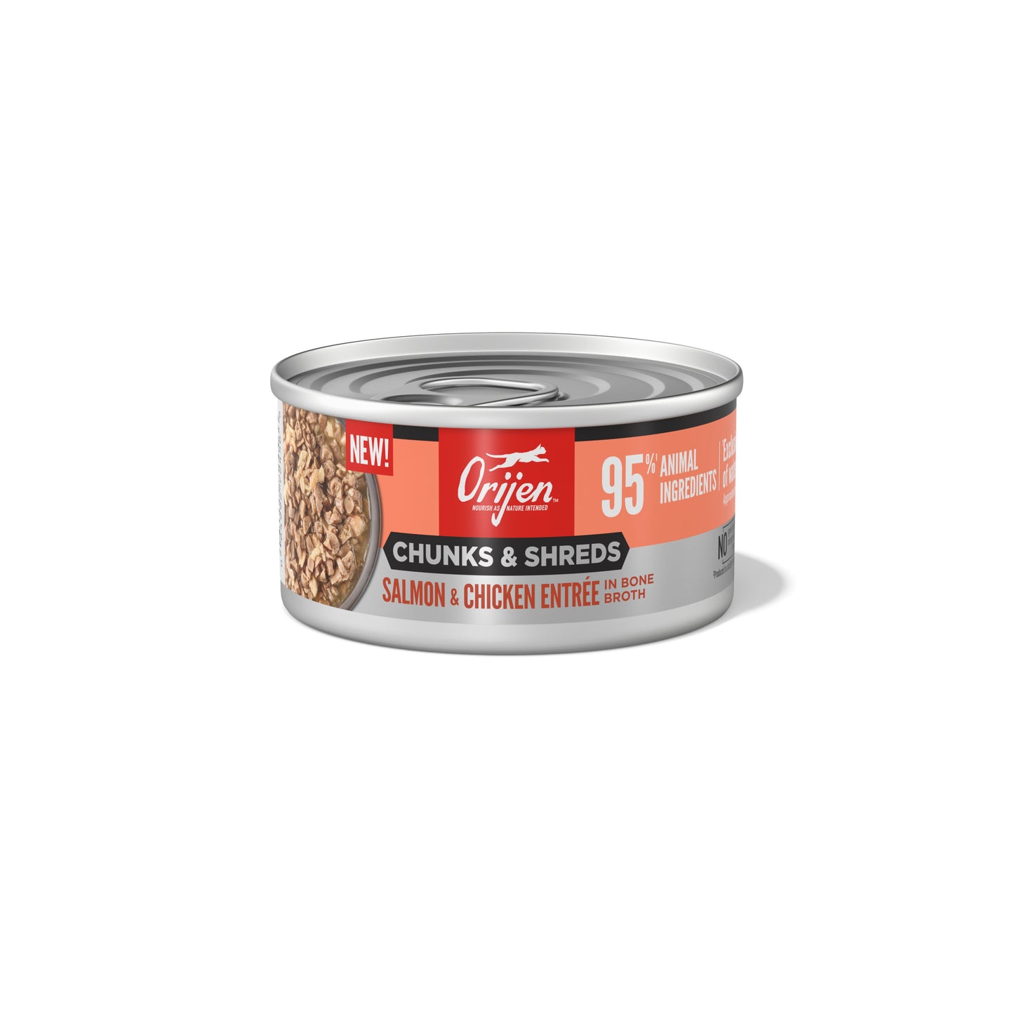 ORIJEN Chunks & Shreds, Salmon & Chicken Entrée