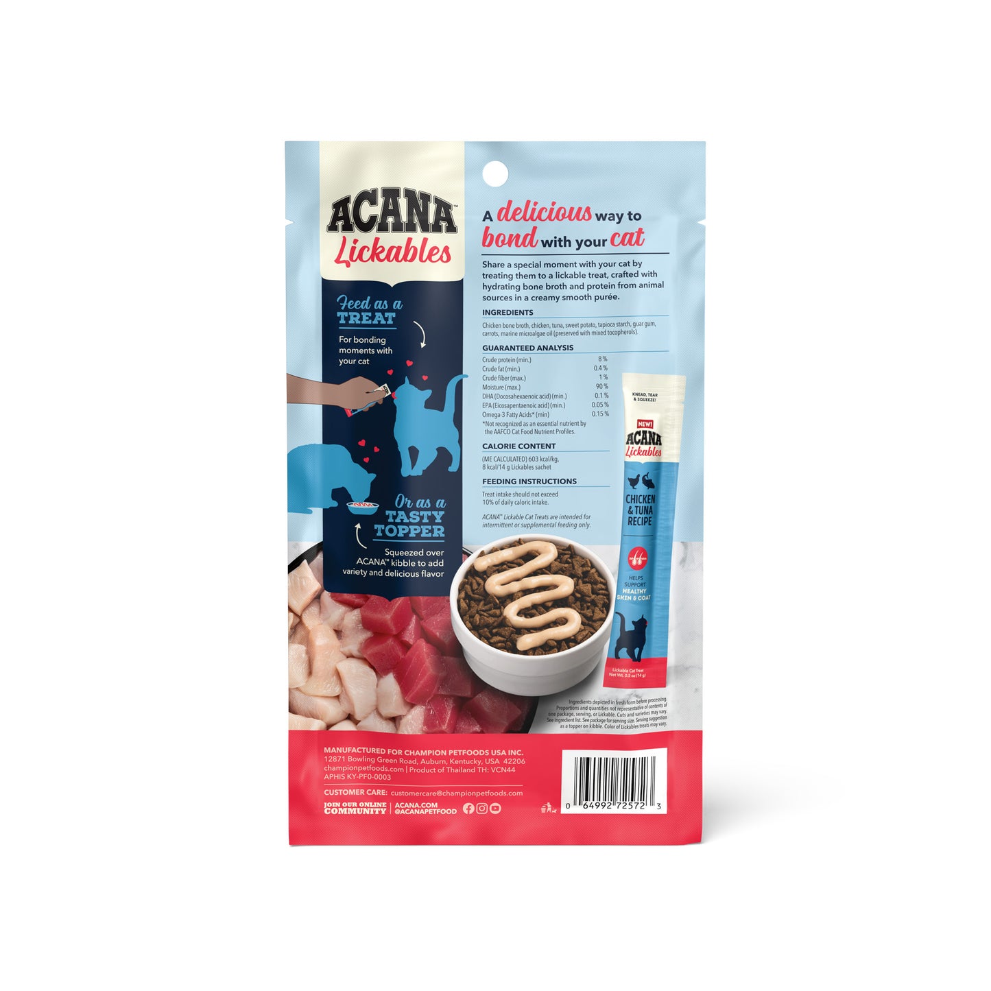 ACANA Lickables Chicken-Tuna 14gx5