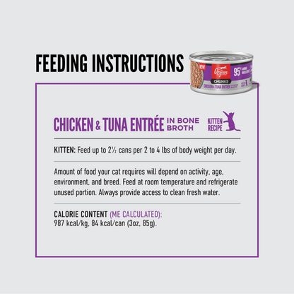 ORIJEN Chunks, Kitten Chicken & Tuna Recipe