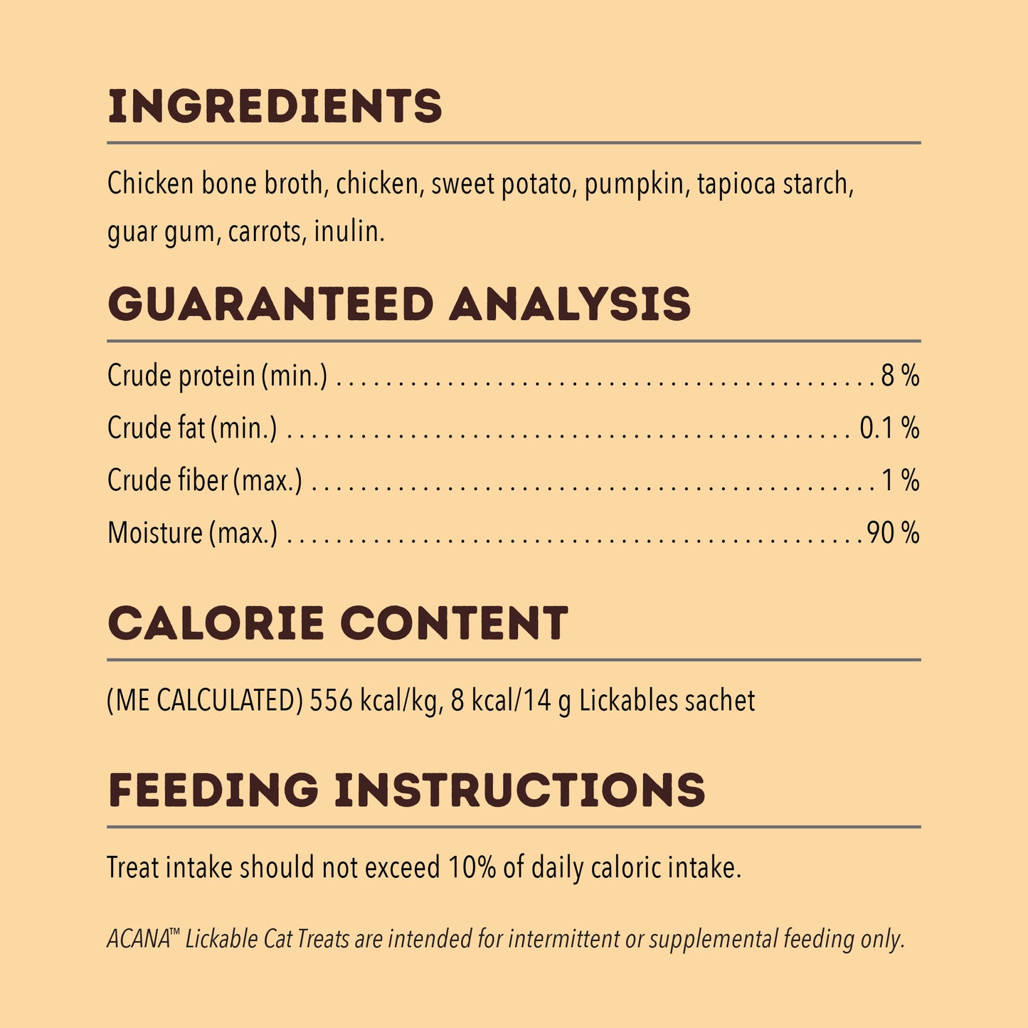 ACANA Lickables Chicken 14gx5