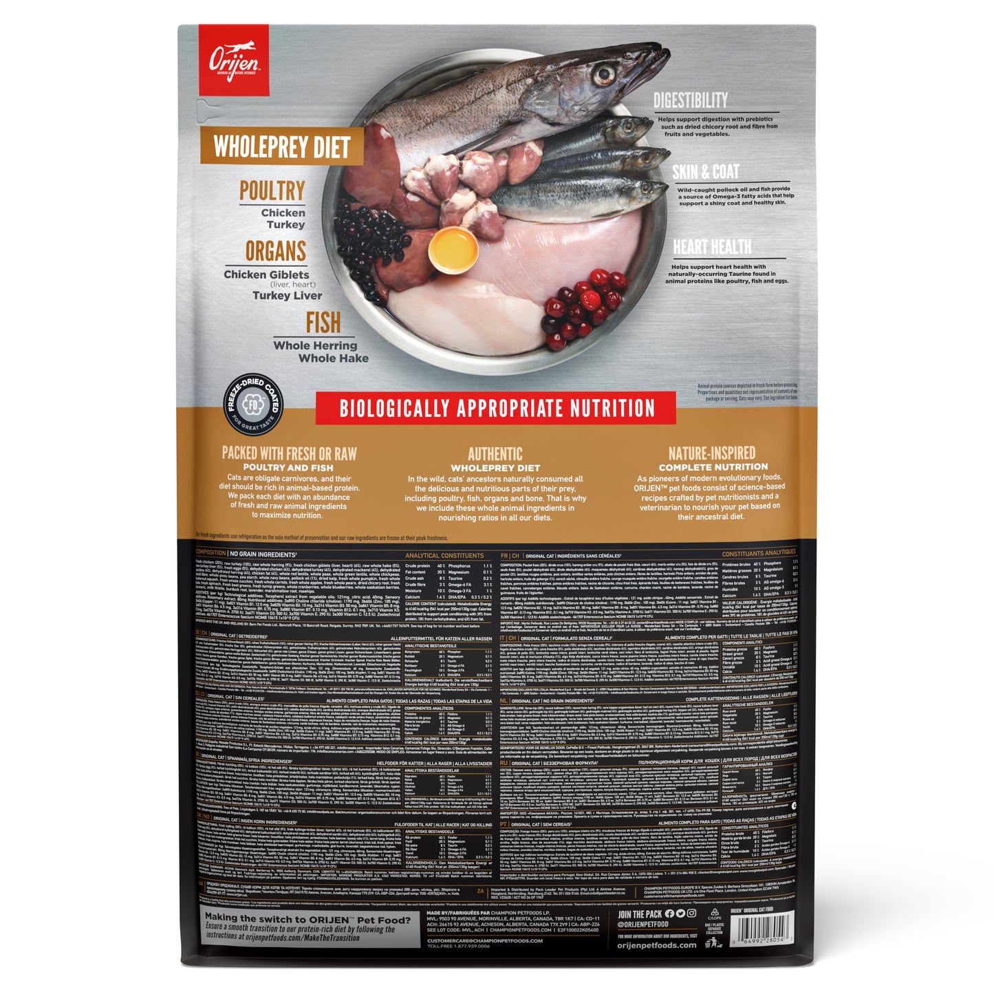 K9SHARE ORIJEN Freeze-Dried Infused Original Cat