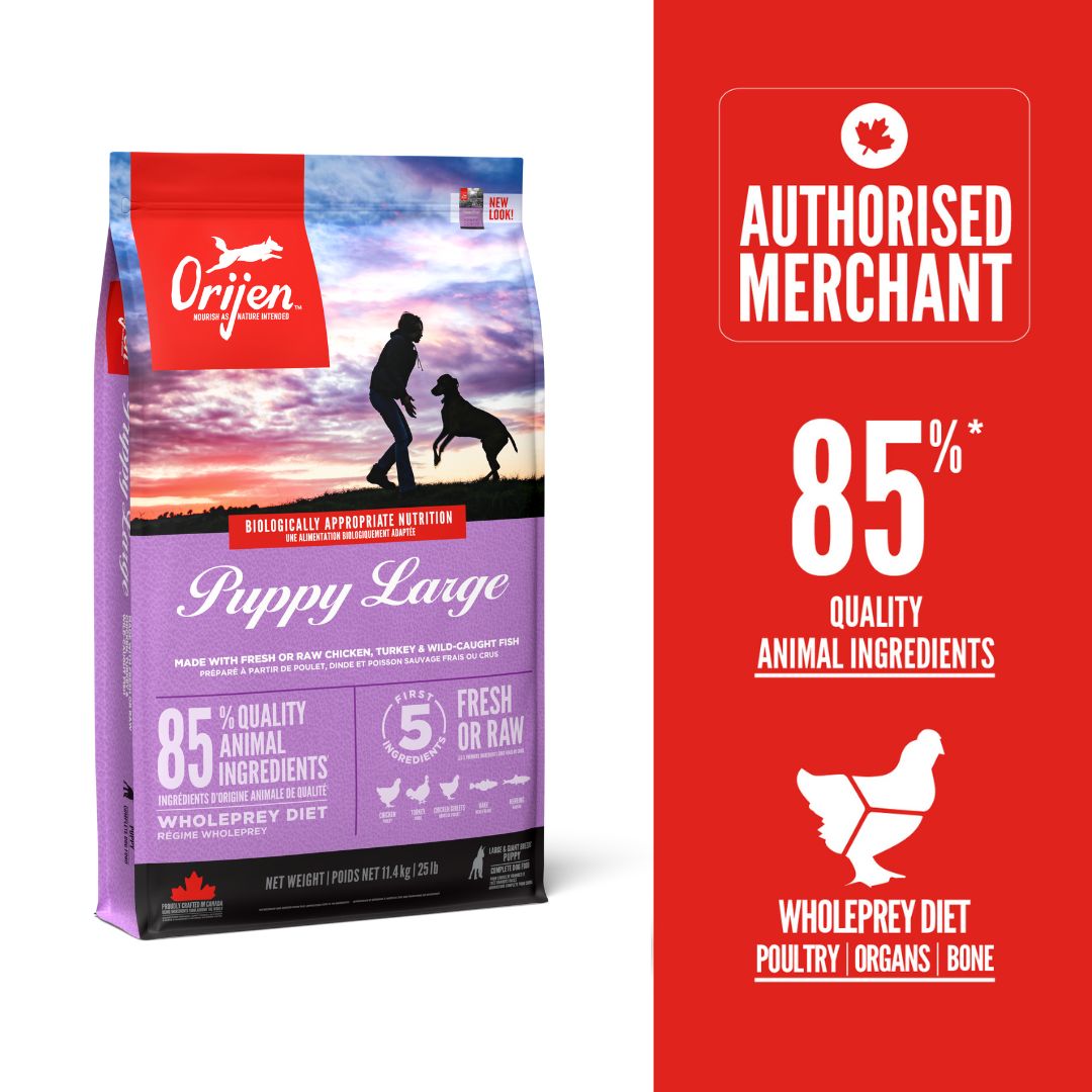 ORIJEN Freeze-Dried Infused Puppy Large Breed Dog Food 11.4kg