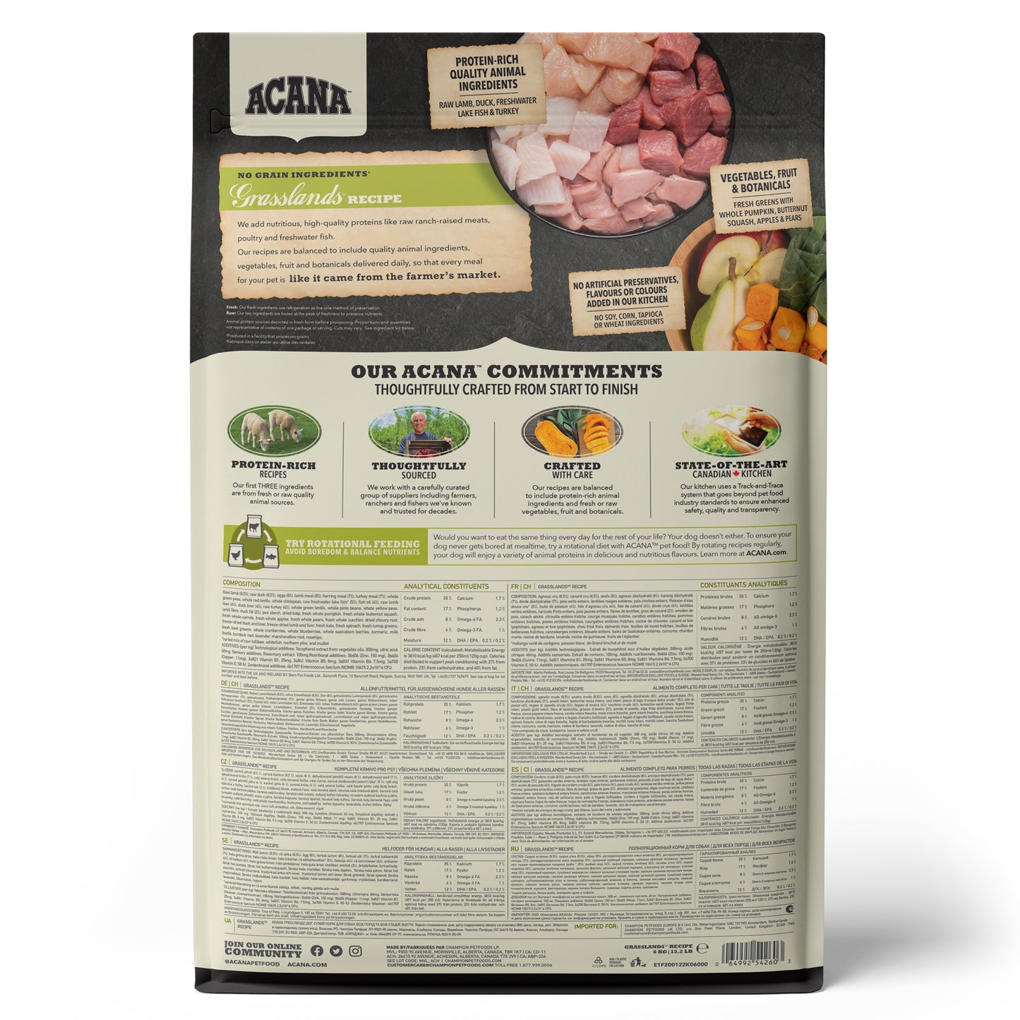 ACANA Freeze-Dried Infused Grasslands Dog Food