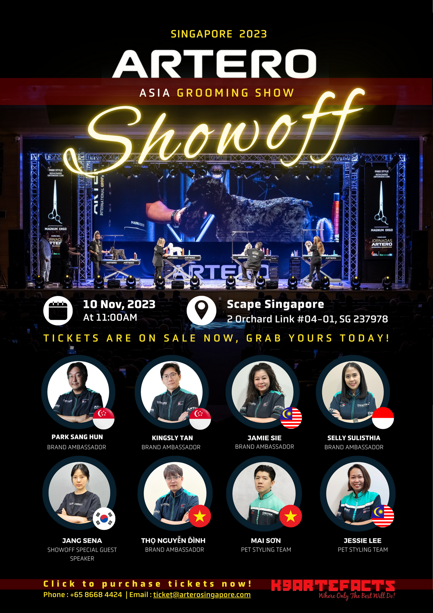 ARTERO SHOWOFF Asia Grooming Show Ticket