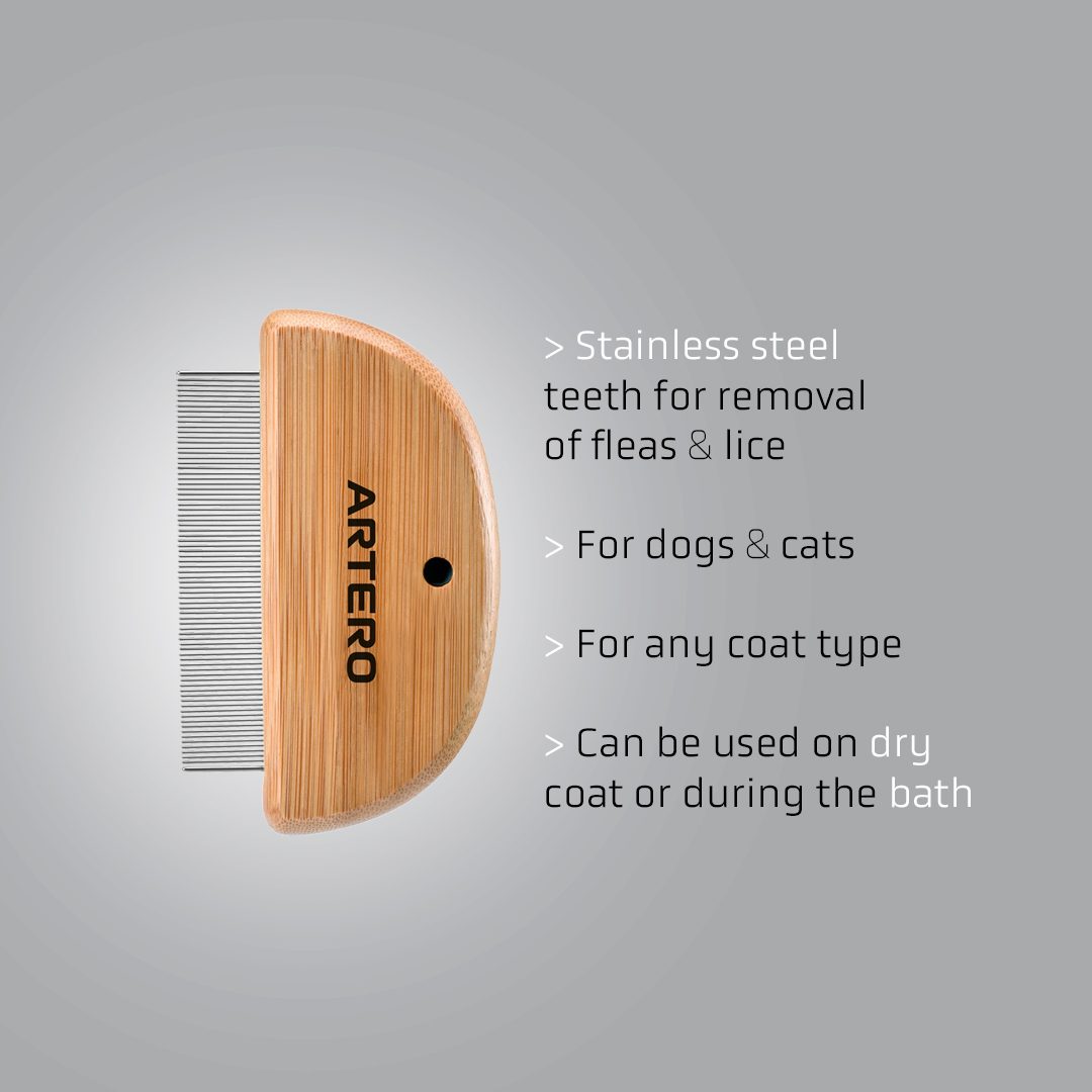 Bamboo Fine Pin Oval Comb NATURE COLLECTION