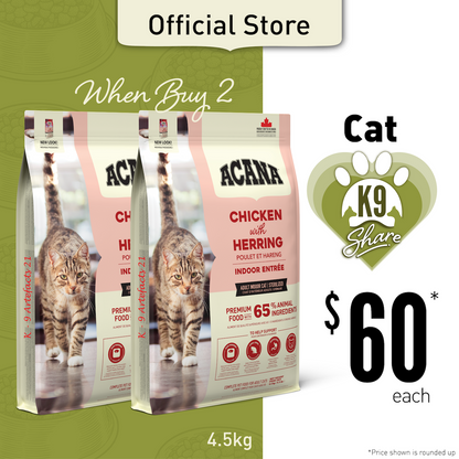 K9SHARE ACANA Indoor Entree Cat Food