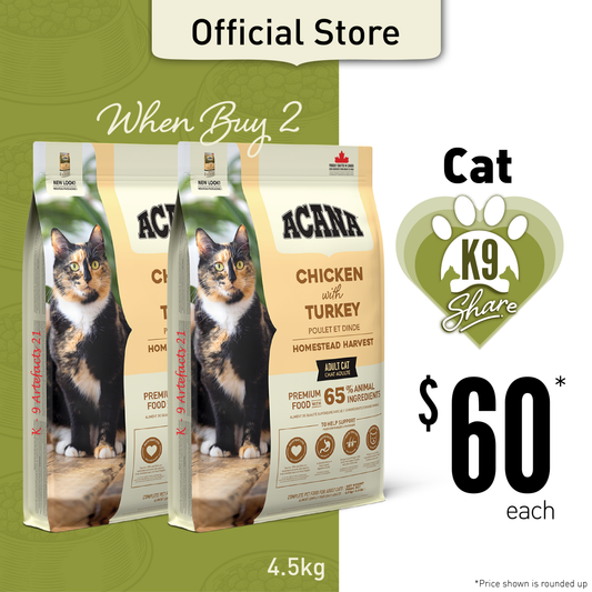 K9SHARE ACANA Homestead Harvest Cat Food