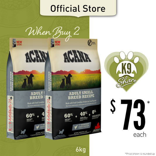 K9SHARE ACANA Freeze-Dried Coated Adult Small Breed Dog Food