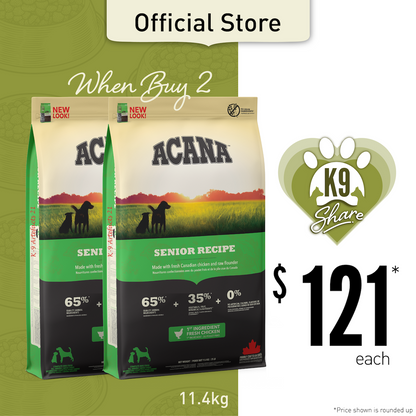 K9SHARE ACANA Freeze-Dried Coated Senior Dog Food