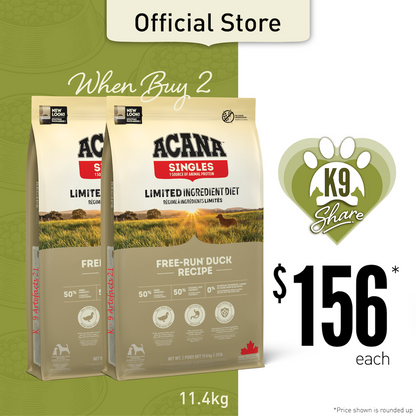 K9SHARE ACANA Free-Run Duck Dog Food