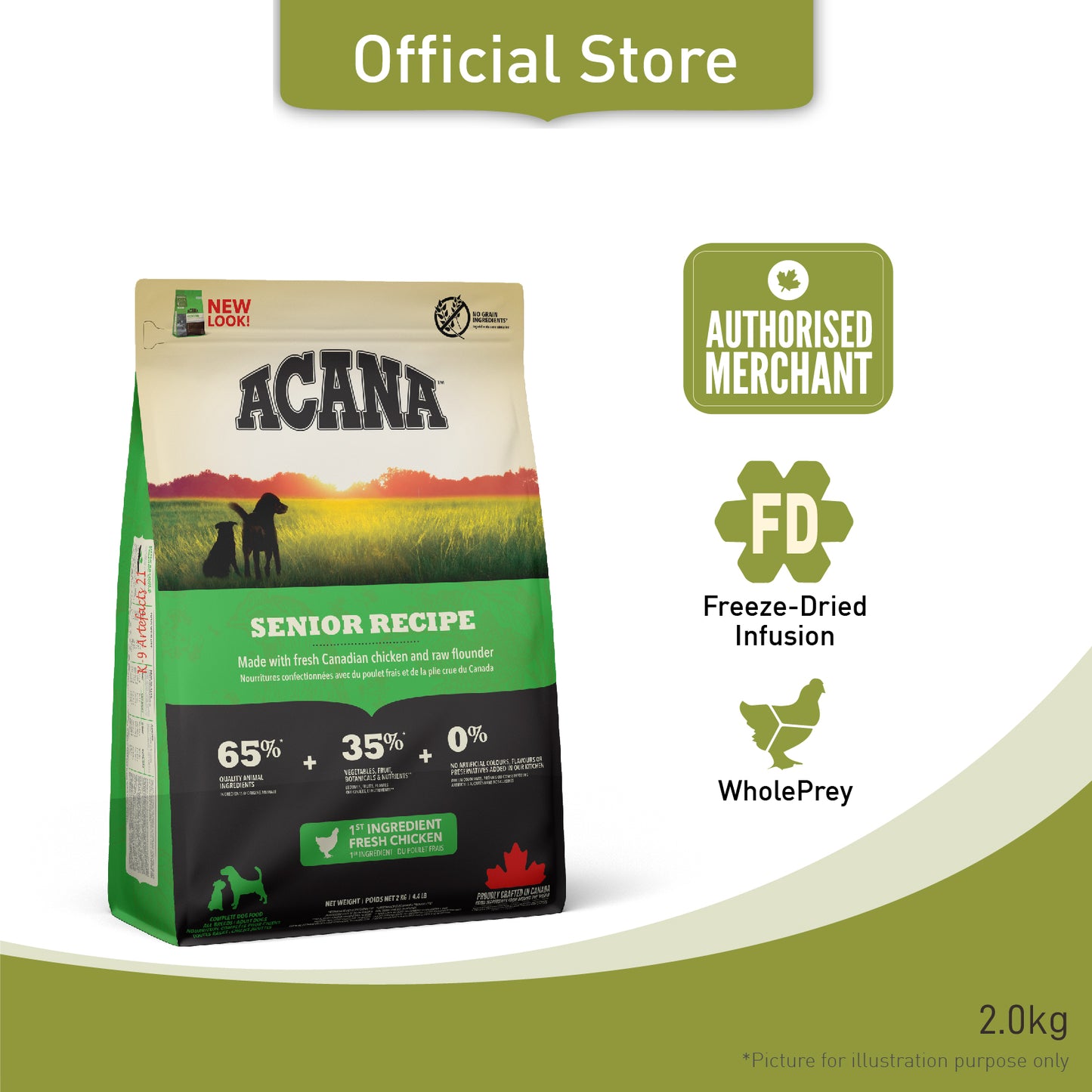 ACANA Freeze-Dried Coated Senior Dog Food