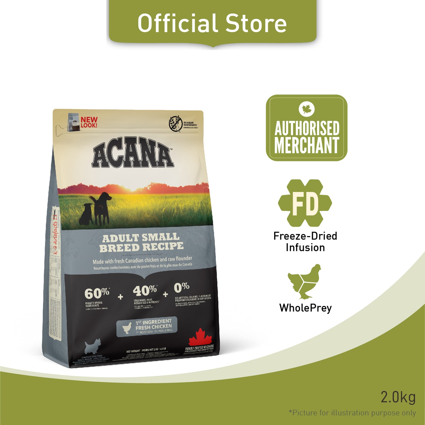 ACANA Freeze-Dried Coated Adult Small Breed Dog Food