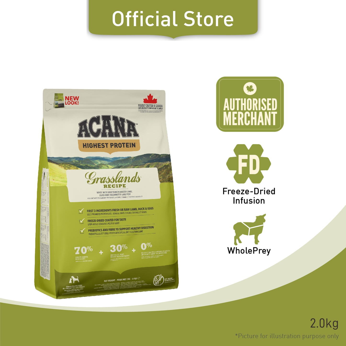ACANA Freeze-Dried Infused Grasslands Dog Food