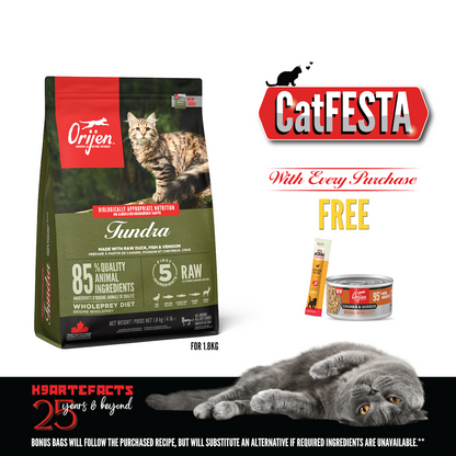 CatFESTA ORIJEN Freeze-Dried Infused Tundra Cat Food