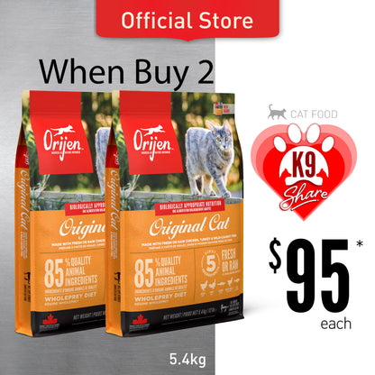 K9SHARE ORIJEN Freeze-Dried Infused Original Cat