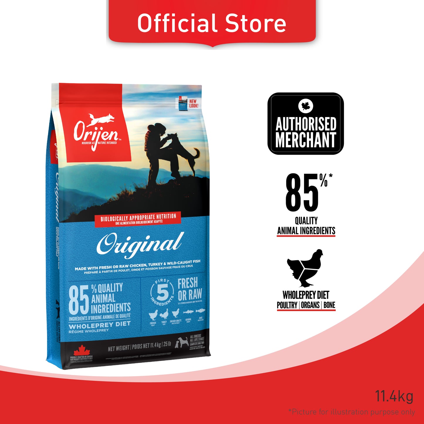 ORIJEN Freeze-Dried Infused Original Dog Food
