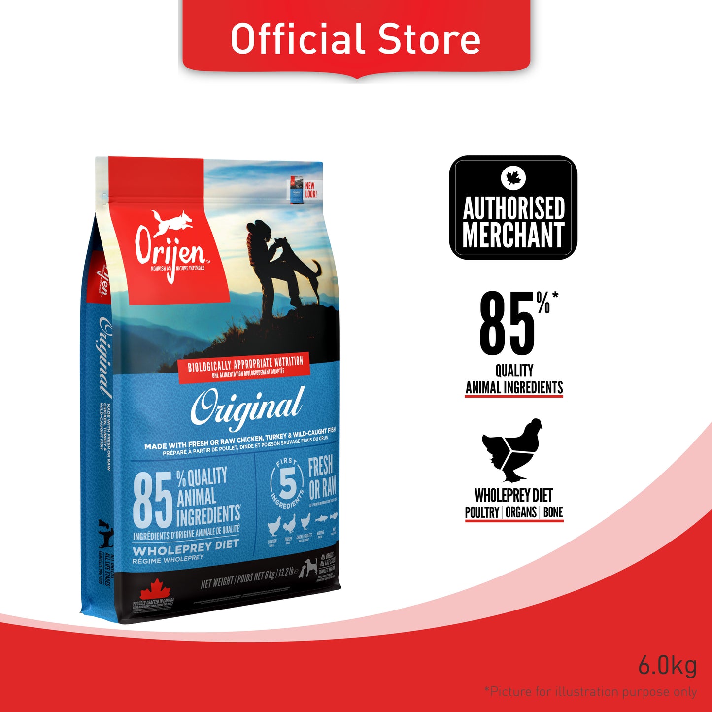 ORIJEN Freeze-Dried Infused Original Dog Food
