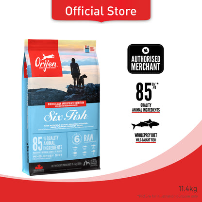 ORIJEN Freeze-Dried Infused Six Fish Dog Food