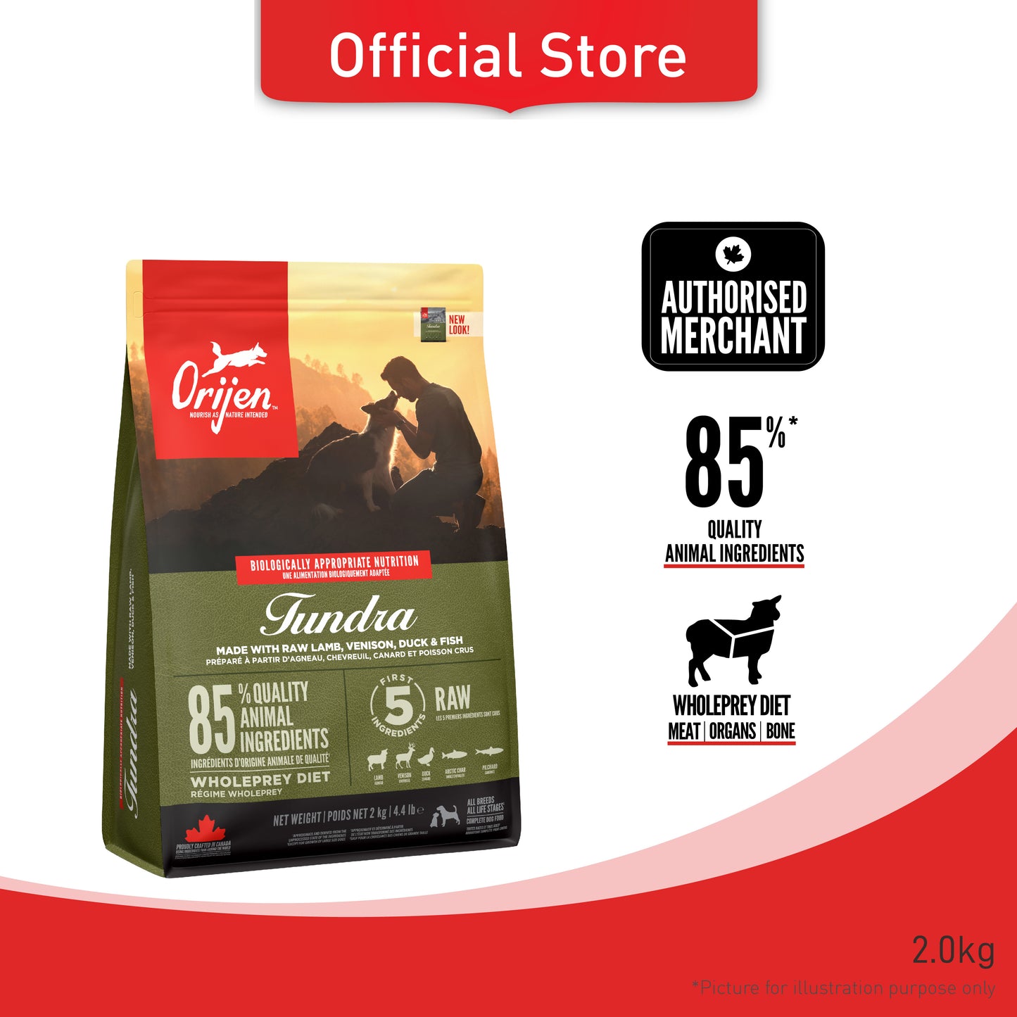 ORIJEN Freeze-Dried Infused Tundra Dog Food