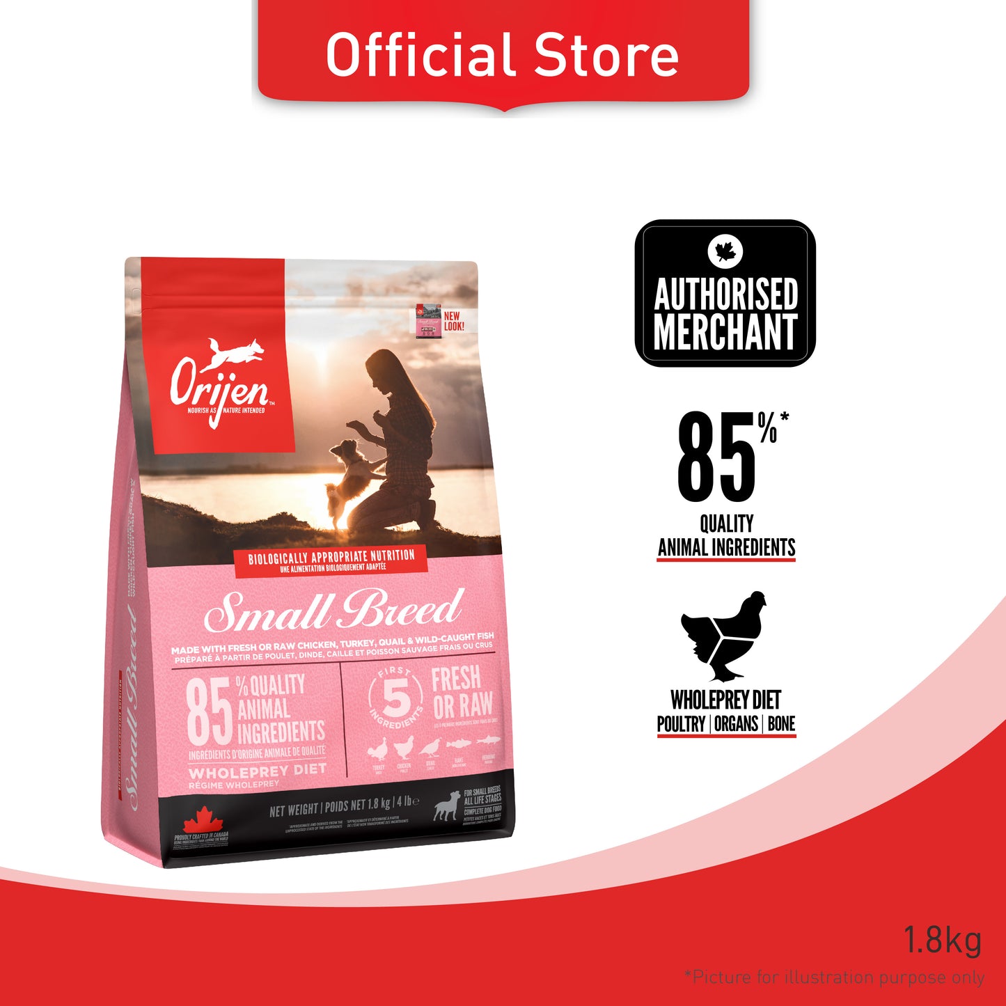 ORIJEN Freeze-Dried Infused Small Breed Dog Food