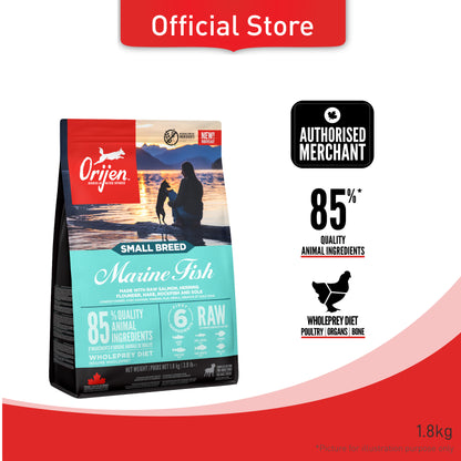 ORIJEN Freeze-Dried Infused Small Breed Marine Fish Dog Food