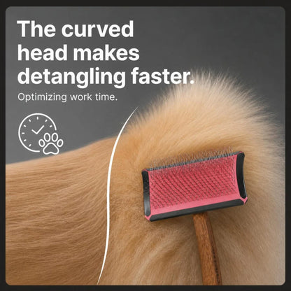 Simba Curved Slicker Brush M Pink