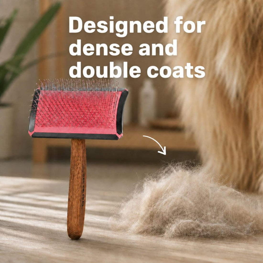Simba Curved Slicker Brush M Pink