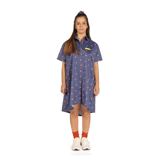 Blouse, Tokyo Poodle Coral (6 Sizes)