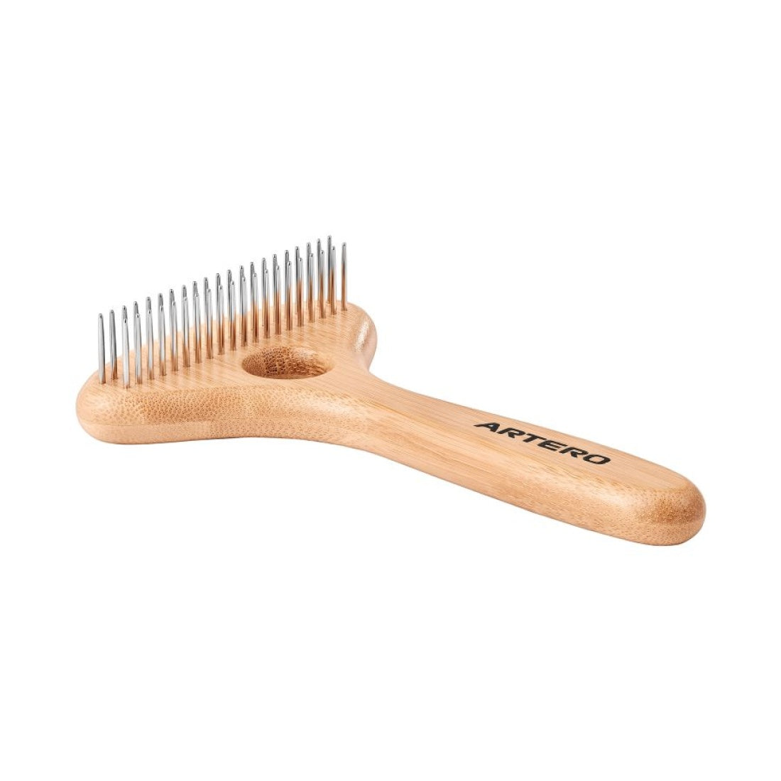 Resin Pin Rake Rake, Double Row Pins Bamboo Handle – ARTERO Singapore
