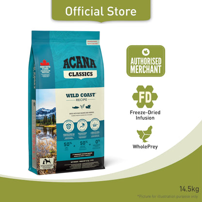 BUY 1 GET 1 FREE ACANA Wild Coast Dog Food 14.5kg