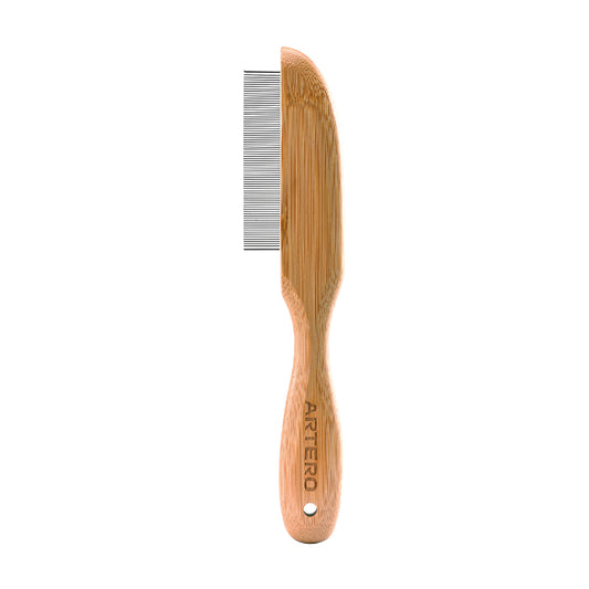 Comb, Extra Fine Pin Bamboo Handle